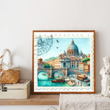 Load image into Gallery viewer, Diamond Painting - Full Round - Famous Buildings With Stamps (30*30CM)
