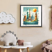 Load image into Gallery viewer, Diamond Painting - Full Round - Famous Buildings With Stamps (30*30CM)
