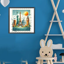 Load image into Gallery viewer, Diamond Painting - Full Round - Famous Buildings With Stamps (30*30CM)
