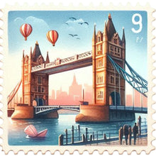 Load image into Gallery viewer, Diamond Painting - Full Round - Famous Buildings With Stamps (30*30CM)
