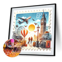 Load image into Gallery viewer, Diamond Painting - Full Round - Famous Buildings With Stamps (30*30CM)
