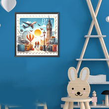 Load image into Gallery viewer, Diamond Painting - Full Round - Famous Buildings With Stamps (30*30CM)
