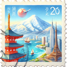 Load image into Gallery viewer, Diamond Painting - Full Round - Famous Buildings With Stamps (30*30CM)
