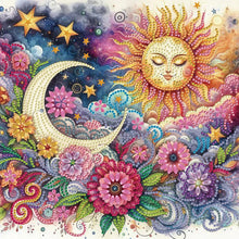 Load image into Gallery viewer, Diamond Painting - Partial Special Shaped - Sun, Moon, Flowers And Plants (30*30CM)
