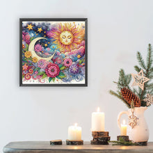 Load image into Gallery viewer, Diamond Painting - Partial Special Shaped - Sun, Moon, Flowers And Plants (30*30CM)
