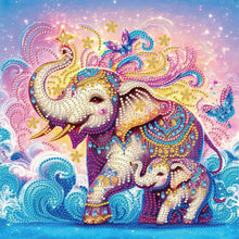 Load image into Gallery viewer, Diamond Painting - Partial Special Shaped - Elephant (30*30CM)
