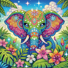 Load image into Gallery viewer, Diamond Painting - Partial Special Shaped - Elephant (30*30CM)
