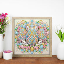 Load image into Gallery viewer, Diamond Painting - Partial Special Shaped - Egg And Rabbit (30*30CM)
