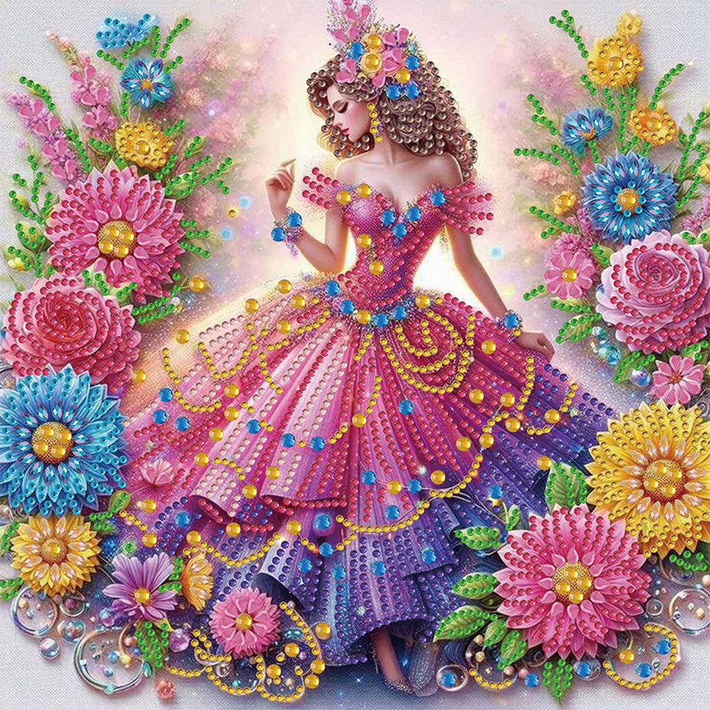 Diamond Painting - Partial Special Shaped - Princess (30*30CM)