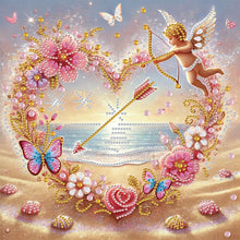 Load image into Gallery viewer, Diamond Painting - Partial Special Shaped - Love On The Beach (30*30CM)
