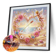 Load image into Gallery viewer, Diamond Painting - Partial Special Shaped - Love On The Beach (30*30CM)
