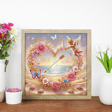 Load image into Gallery viewer, Diamond Painting - Partial Special Shaped - Love On The Beach (30*30CM)
