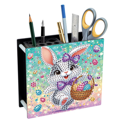 Acrylic Special Shaped Easter 5D DIY Diamond Painting Pen Holder for Home Decor