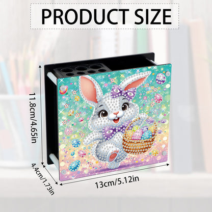 Acrylic Special Shaped Easter 5D DIY Diamond Painting Pen Holder for Home Decor