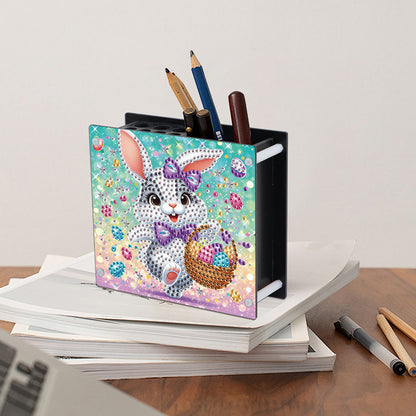 Acrylic Special Shaped Easter 5D DIY Diamond Painting Pen Holder for Home Decor