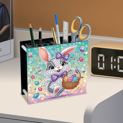 Acrylic Special Shaped Easter 5D DIY Diamond Painting Pen Holder for Home Decor