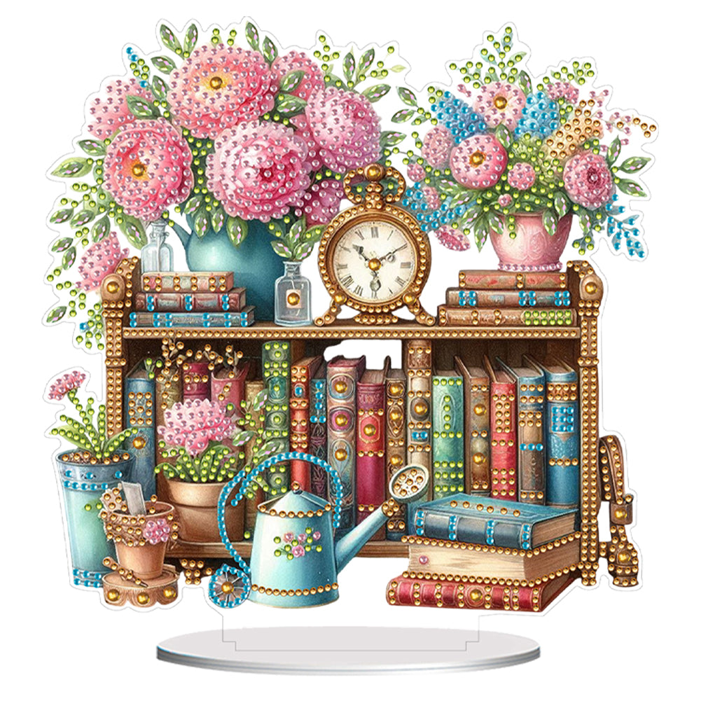 Acrylic Diamond Painting Tabletop Ornaments Kit for Home Office Desktop Decor