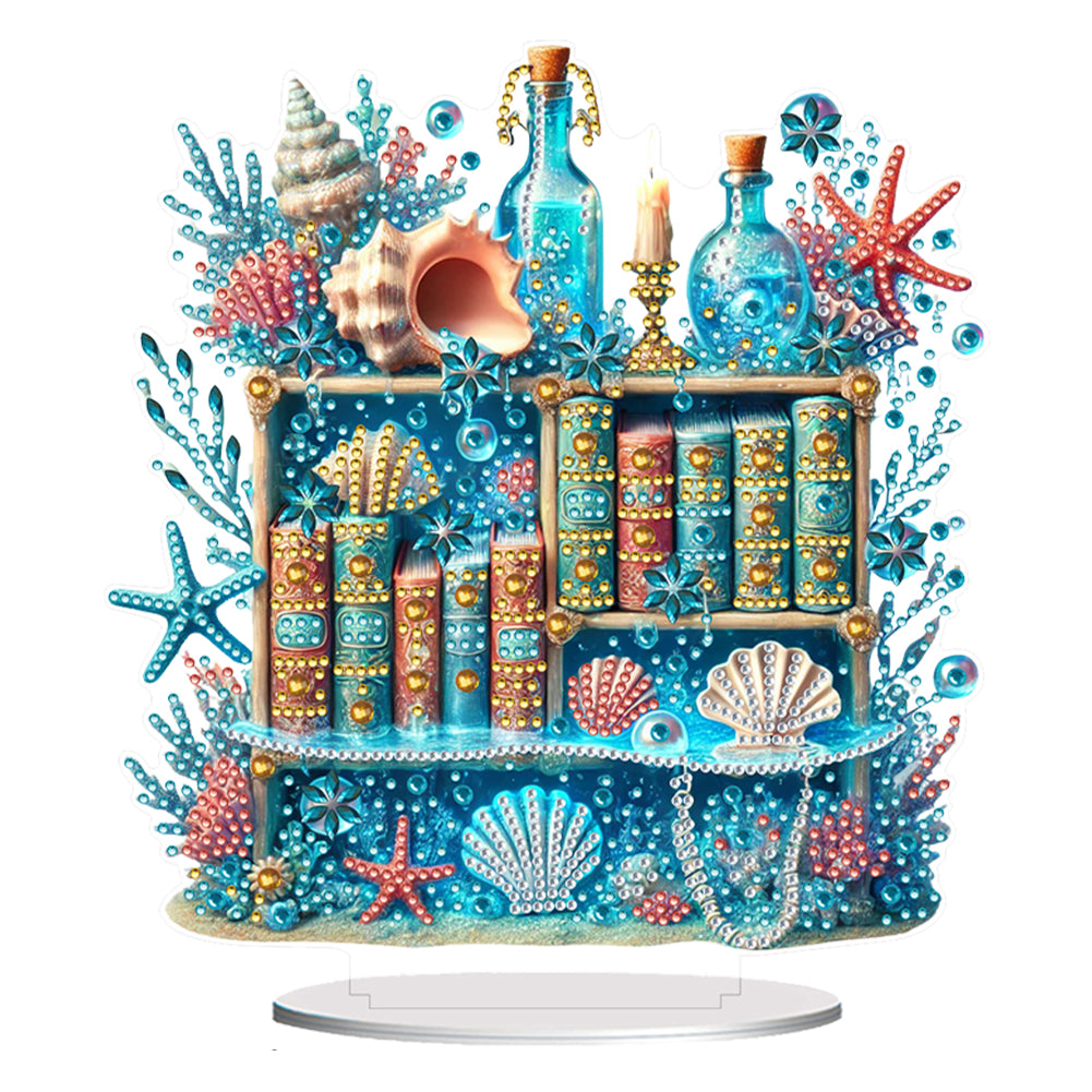 Acrylic Diamond Painting Tabletop Ornaments Kit for Home Office Desktop Decor