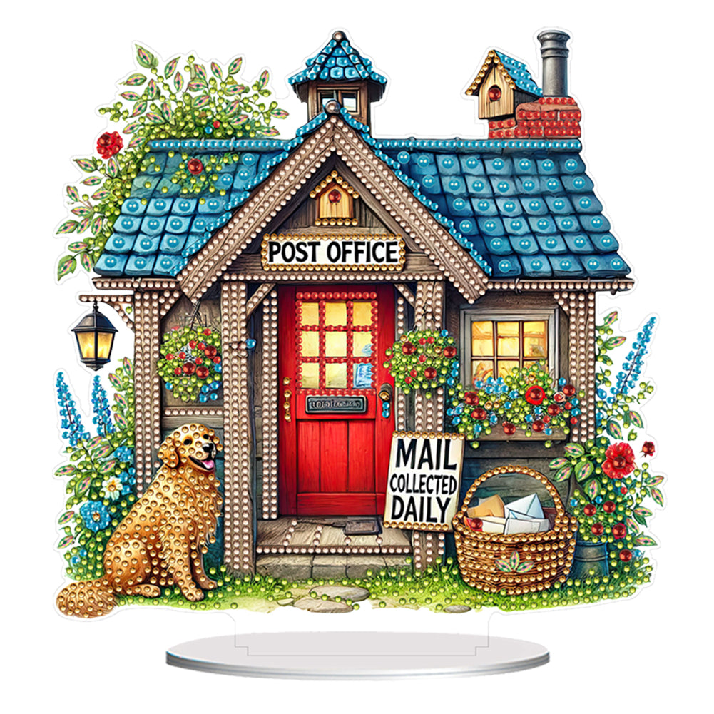 Acrylic Diamond Painting Tabletop Ornaments Kit for Home Office Desktop Decor