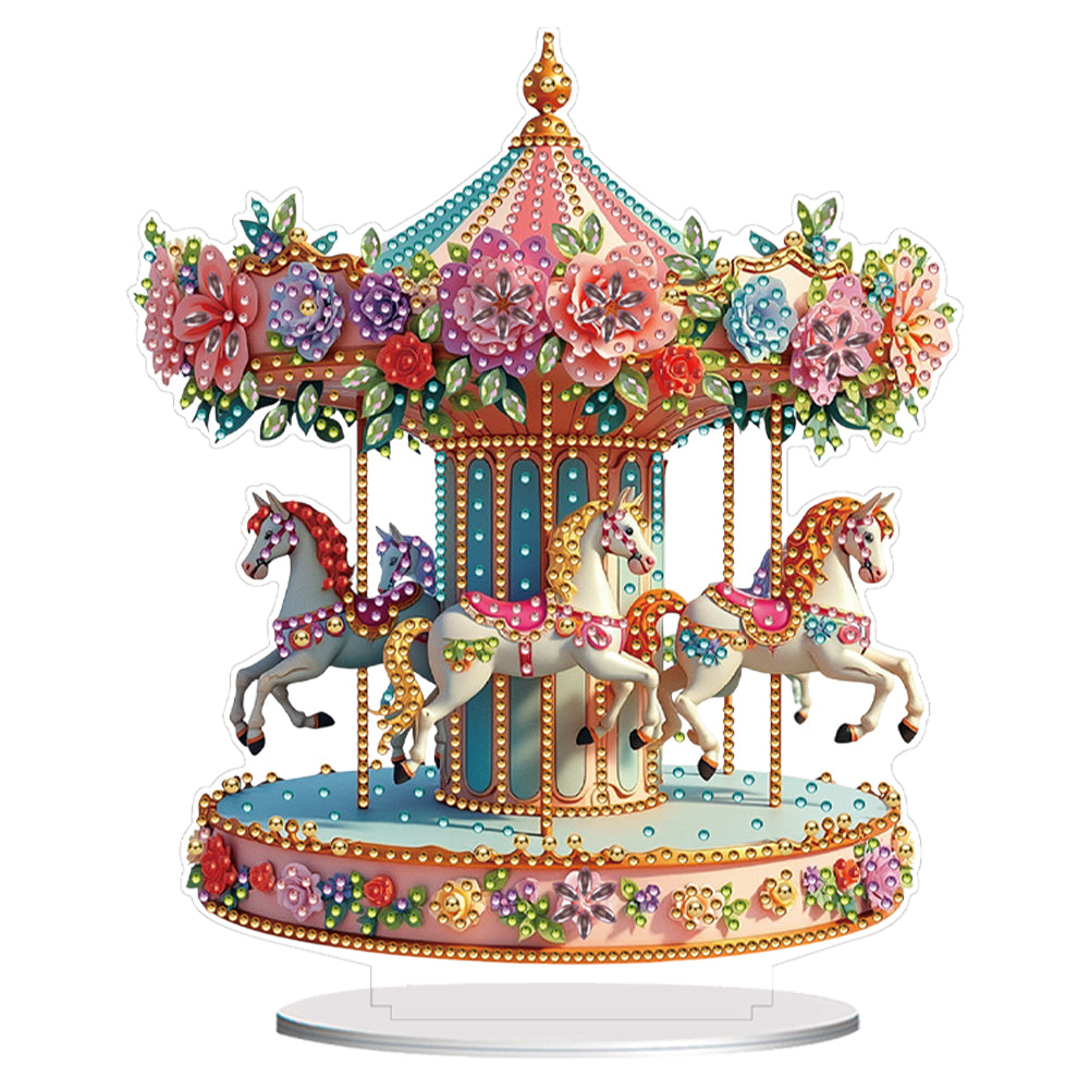 Acrylic Diamond Painting Tabletop Ornaments Kit for Home Office Desktop Decor