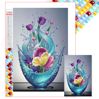 Diamond Painting - Full Square - Crystal Flowers (40*60CM)