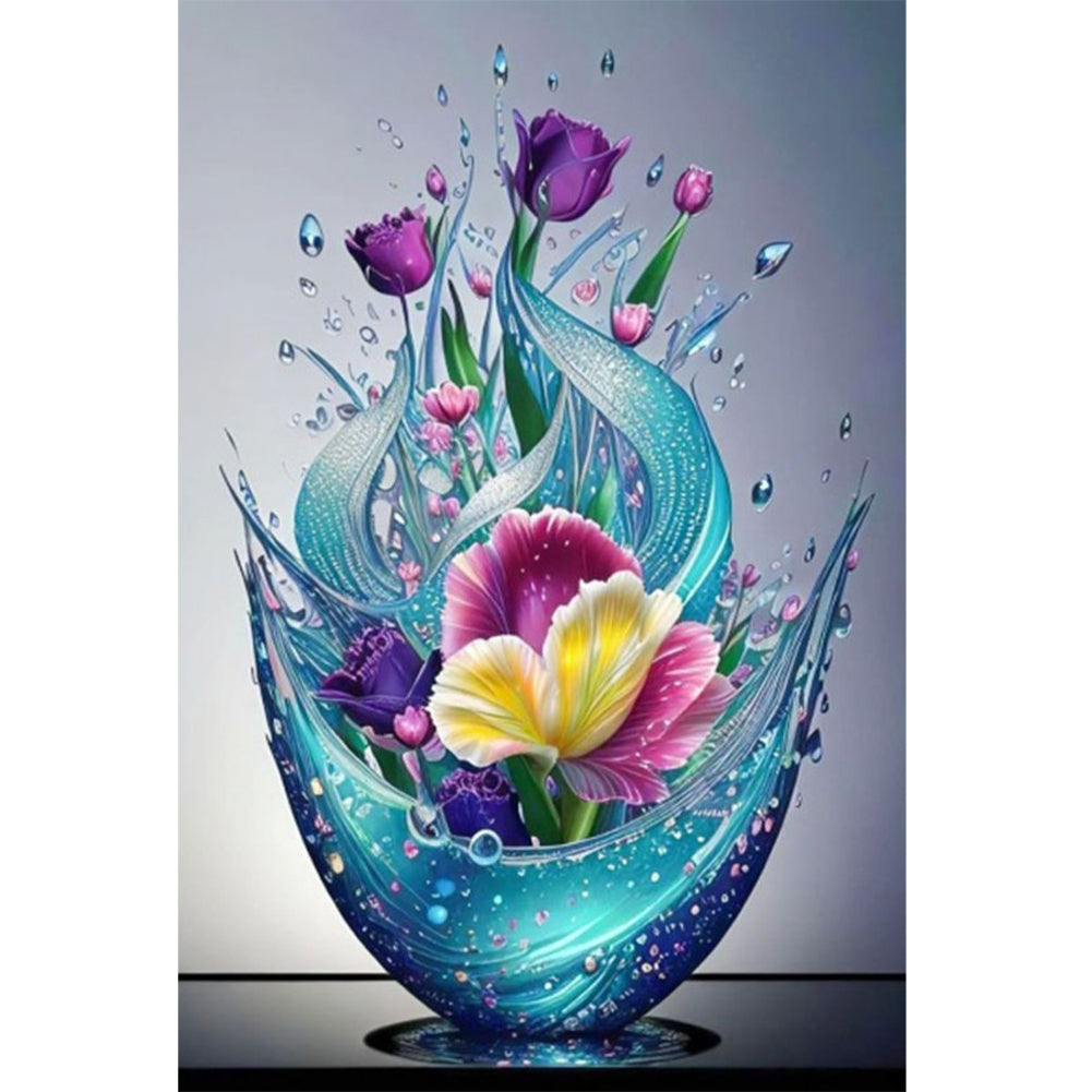 Diamond Painting - Full Square - Crystal Flowers (40*60CM)