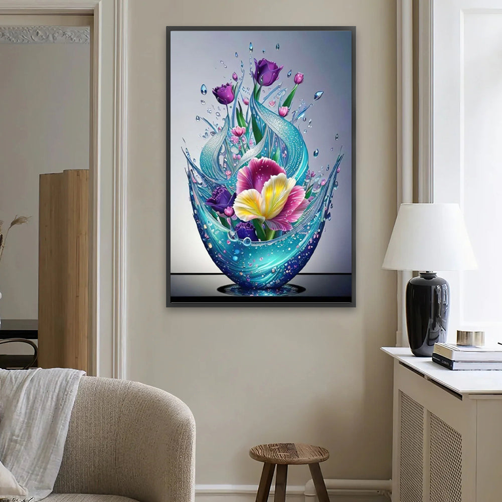 Diamond Painting - Full Square - Crystal Flowers (40*60CM)