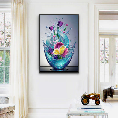 Diamond Painting - Full Square - Crystal Flowers (40*60CM)