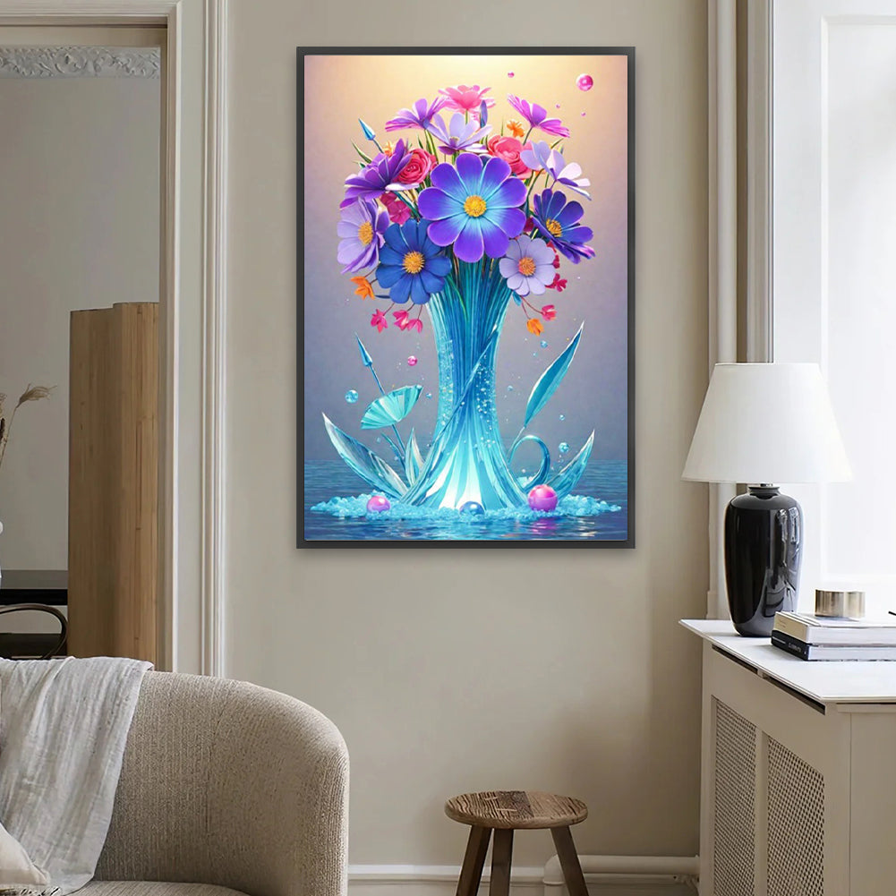 Diamond Painting - Full Square - Crystal Flowers (40*60CM)