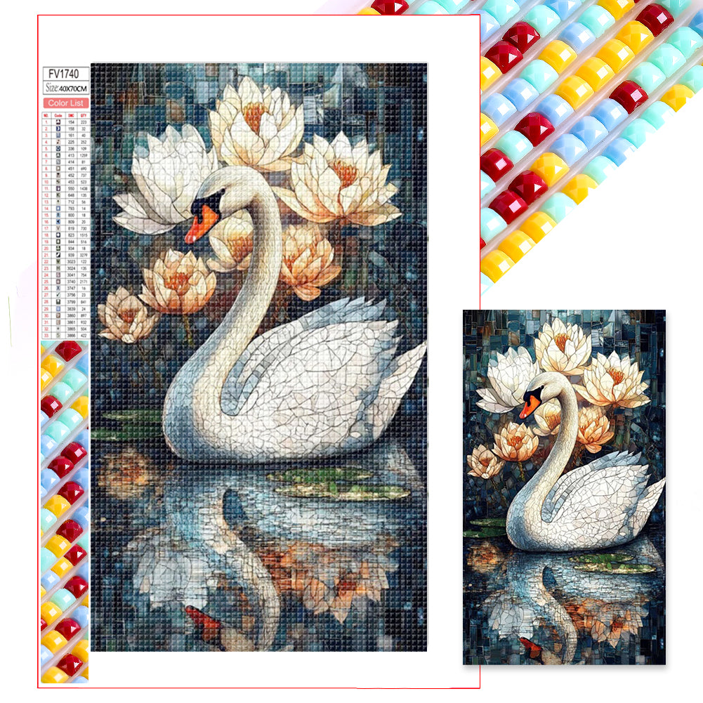 Diamond Painting - Full Square - Swan (40*70CM)