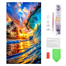 Load image into Gallery viewer, Diamond Painting - Full Round - Beach and ocean scenery(40*70cm）
