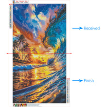 Load image into Gallery viewer, Diamond Painting - Full Round - Beach and ocean scenery(40*70cm）
