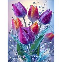 Load image into Gallery viewer, Diamond Painting - Full Round - Water Tulip (30*40CM)

