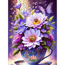 Load image into Gallery viewer, Diamond Painting - Full Round - Ladybug Cup Flower (30*40CM)
