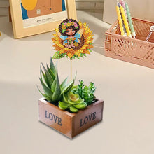 Load image into Gallery viewer, 6Pcs Bee Stakes Diamond Painting Kits Animal Diamond Art Kits for Garden Decor
