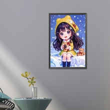 Load image into Gallery viewer, AB Diamond Painting - Full Round - Cute Girl (40*60CM)
