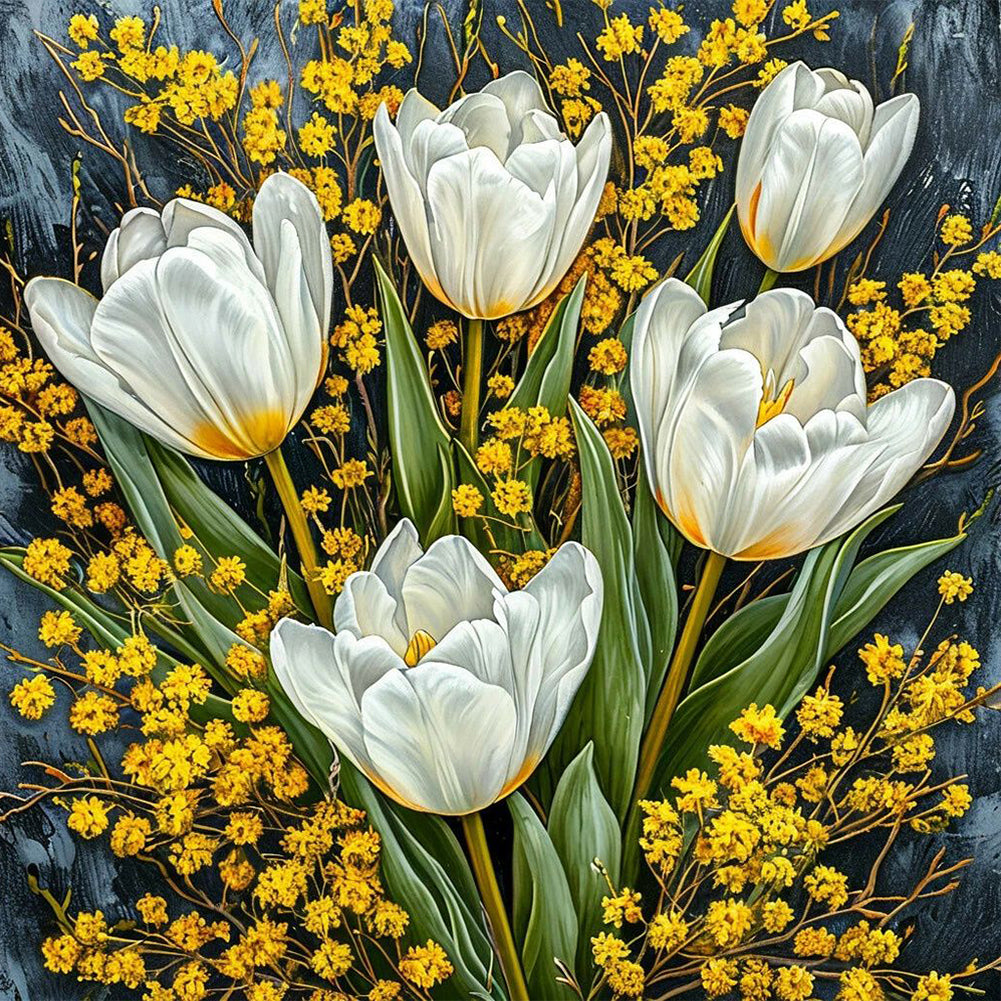 Diamond Painting - Full Round - Tulip (40*40CM)
