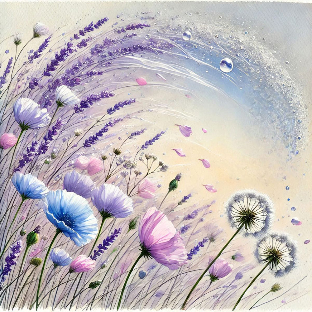 Diamond Painting - Full Round - Flowers (40*40CM)