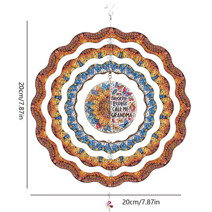 DIY Diamond Painting Art Rotating Wind Chime Acrylic Diamond Art Hanging Pendant