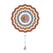 Load image into Gallery viewer, DIY Diamond Painting Art Rotating Wind Chime Acrylic Diamond Art Hanging Pendant
