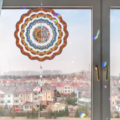 DIY Diamond Painting Art Rotating Wind Chime Acrylic Diamond Art Hanging Pendant