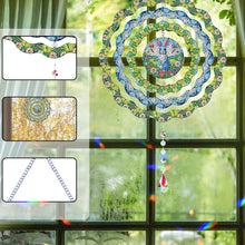 Load image into Gallery viewer, DIY Diamond Painting Art Rotating Wind Chime Acrylic Diamond Art Hanging Pendant
