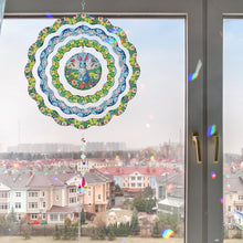 Load image into Gallery viewer, DIY Diamond Painting Art Rotating Wind Chime Acrylic Diamond Art Hanging Pendant
