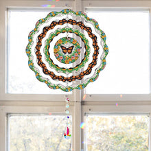 Load image into Gallery viewer, DIY Diamond Painting Art Rotating Wind Chime Acrylic Diamond Art Hanging Pendant
