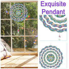 Load image into Gallery viewer, DIY Diamond Painting Art Rotating Wind Chime Acrylic Diamond Art Hanging Pendant
