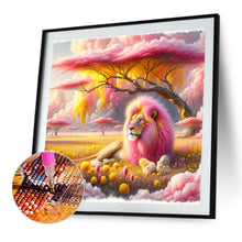 Load image into Gallery viewer, Diamond Painting - Full Round - Pink Lion (40*40CM)
