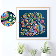 Load image into Gallery viewer, Diamond Painting - Partial Special Shaped - Peacock (30*30CM)
