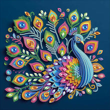Load image into Gallery viewer, Diamond Painting - Partial Special Shaped - Peacock (30*30CM)
