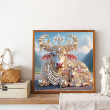Load image into Gallery viewer, Diamond Painting - Partial Special Shaped - Cow And Child (30*30CM)
