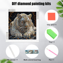 Load image into Gallery viewer, Diamond Painting - Partial Special Shaped - Tiger (30*30CM)
